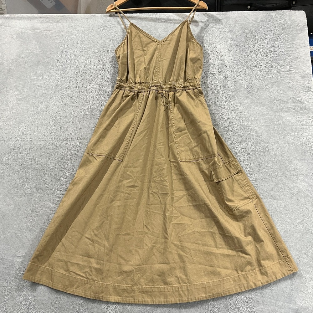 Woolrich Women's Utility Dress Brown Kaki Small Western Boho Hippie